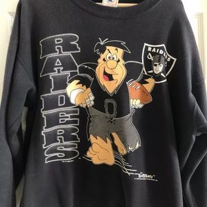Vintage Raiders Flinstones crewneck